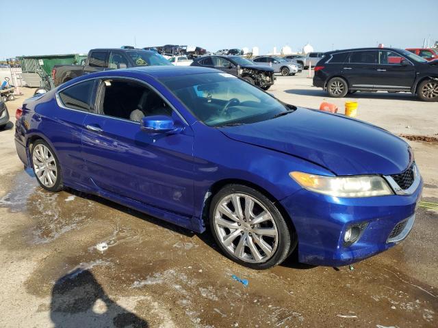 1HGCT2B85EA005801 - 2014 HONDA ACCORD EXL BLUE photo 4