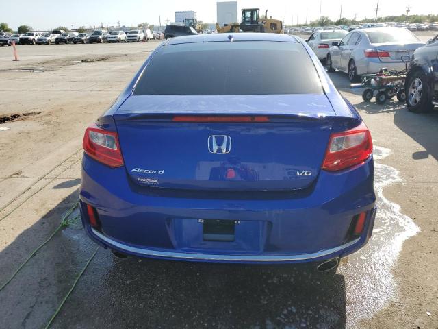 1HGCT2B85EA005801 - 2014 HONDA ACCORD EXL BLUE photo 6