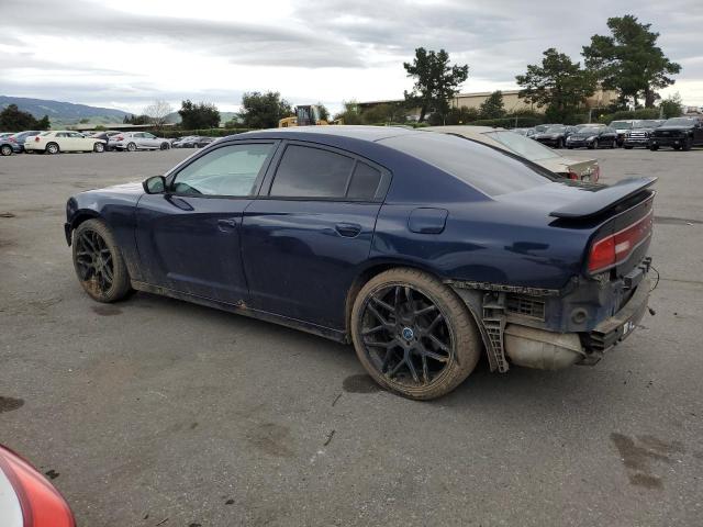 2C3CDXBG9EH192059 - 2014 DODGE CHARGER SE BLUE photo 2