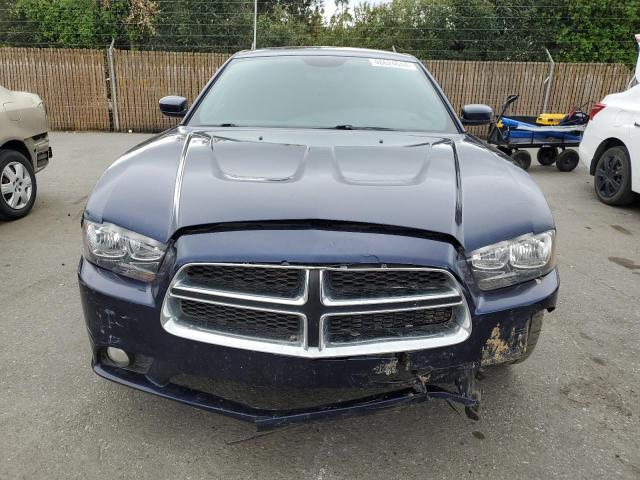 2C3CDXBG9EH192059 - 2014 DODGE CHARGER SE BLUE photo 5