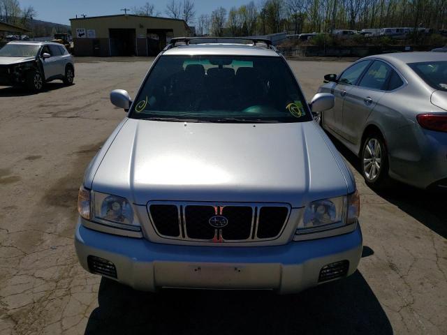 JF1SF656X2G722695 - 2002 SUBARU FORESTER S SILVER photo 5