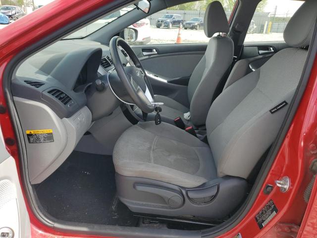 KMHCT5AE4DU094681 - 2013 HYUNDAI ACCENT GLS RED photo 7