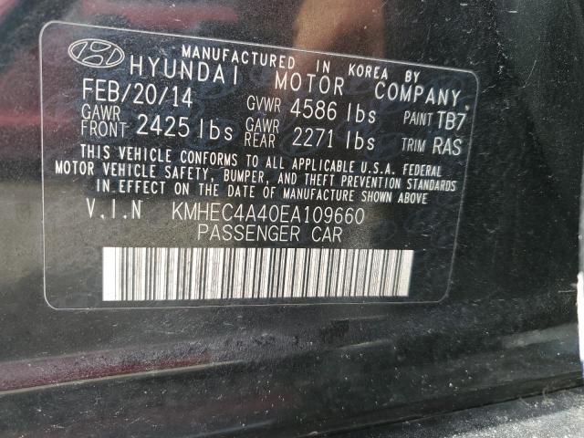 KMHEC4A40EA109660 - 2014 HYUNDAI SONATA HYBRID BURGUNDY photo 13