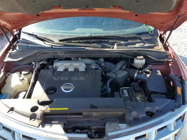 JN8AZ08W45W427306 - 2005 NISSAN MURANO SL ORANGE photo 11