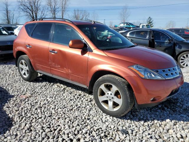 JN8AZ08W45W427306 - 2005 NISSAN MURANO SL ORANGE photo 4