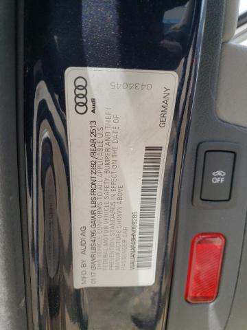 WAUANAF46HN058289 - 2017 AUDI A4 PREMIUM BLUE photo 12