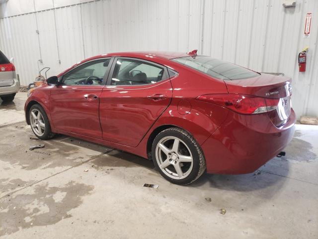 KMHDH4AE3DU676786 - 2013 HYUNDAI ELANTRA GLS RED photo 2