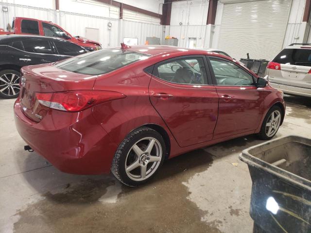 KMHDH4AE3DU676786 - 2013 HYUNDAI ELANTRA GLS RED photo 3