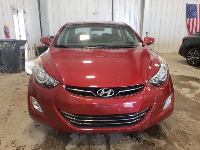 KMHDH4AE3DU676786 - 2013 HYUNDAI ELANTRA GLS RED photo 5