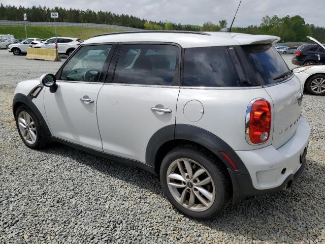 WMWZC3C54EWP26419 - 2014 MINI COOPER S COUNTRYMAN WHITE photo 2