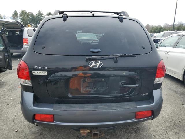 KM8SC73E55U909959 - 2005 HYUNDAI SANTA FE GLS BLACK photo 6