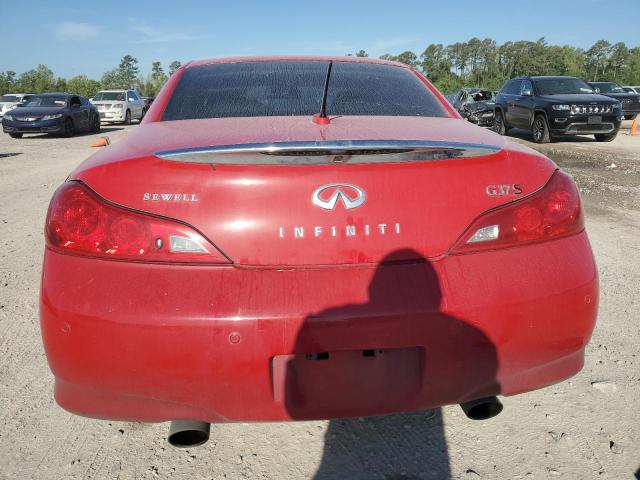 JN1CV6FE0AM353663 - 2010 INFINITI G37 BASE RED photo 6