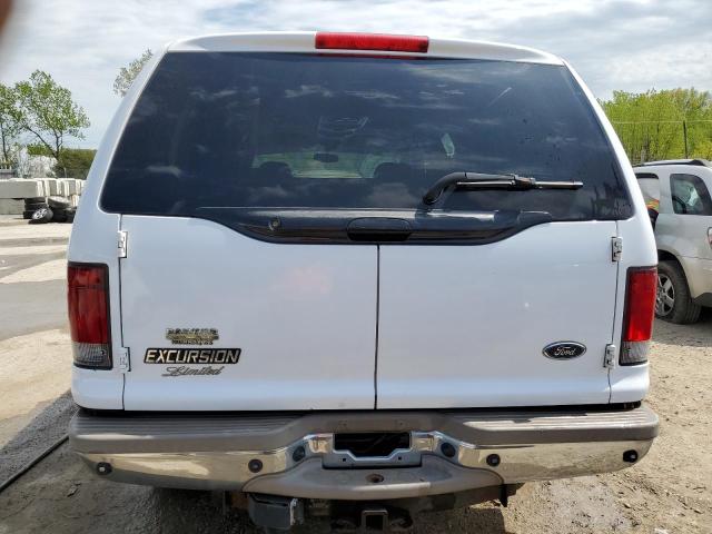 1FMSU43F72ED22737 - 2002 FORD EXCURSION LIMITED WHITE photo 6