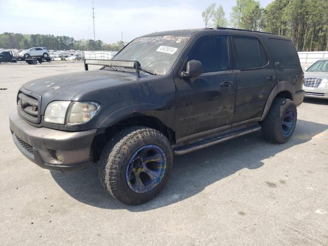 5TDZT34A22S103763 - 2002 TOYOTA SEQUOIA SR5 BLACK photo 1