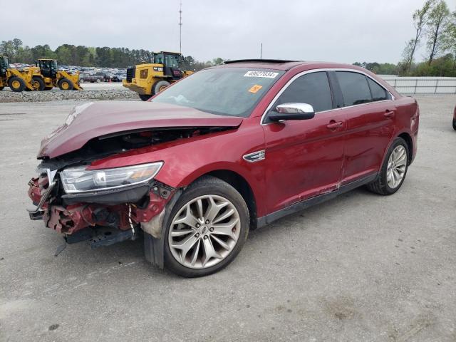 1FAHP2F87HG123522 - 2017 FORD TAURUS LIMITED RED photo 1