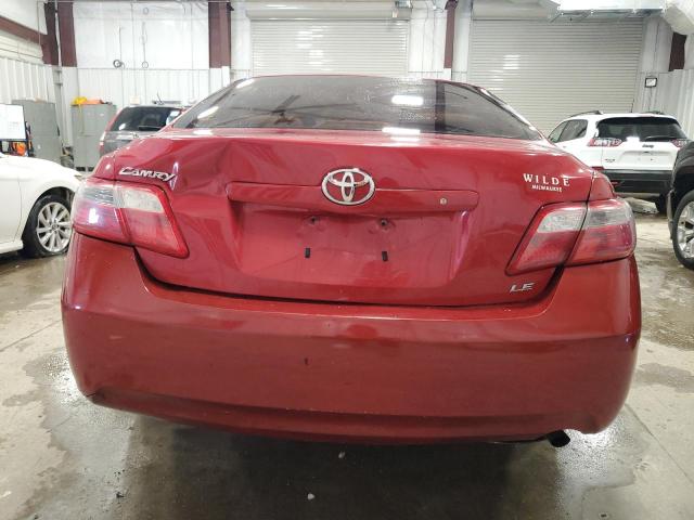 4T1BE46K39U304080 - 2009 TOYOTA CAMRY BASE RED photo 6