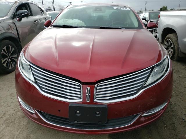 3LN6L2LU1GR601984 - 2016 LINCOLN MKZ HYBRID RED photo 5