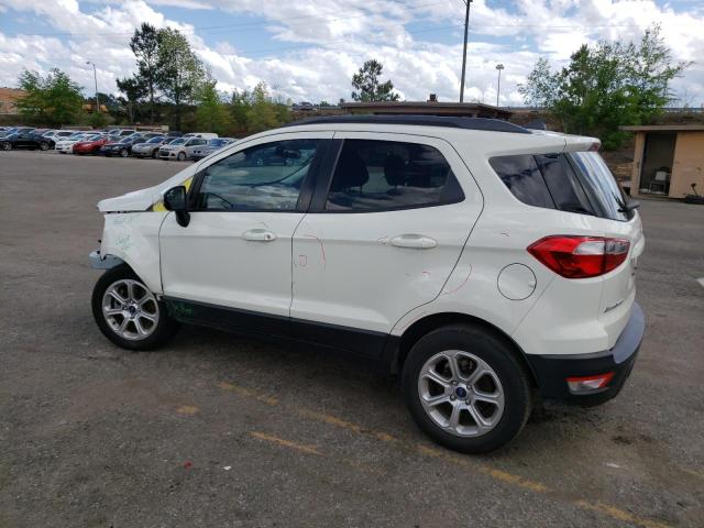 MAJ3S2GE9LC366195 - 2020 FORD ECOSPORT SE WHITE photo 2