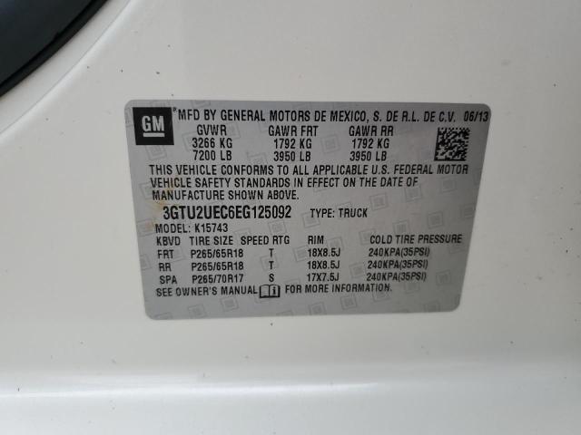 3GTU2UEC6EG125092 - 2014 GMC SIERRA K1500 SLE CREAM photo 12