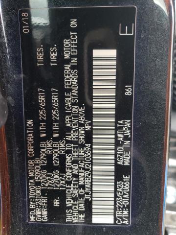 JTJYARBZ9J2103694 - 2018 LEXUS NX 300 BASE შავი ფოტო 14