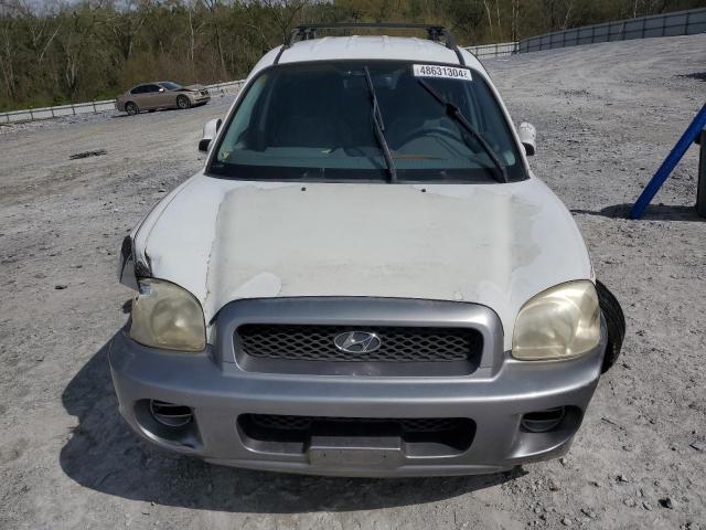 KM8SB12B42U222605 - 2002 HYUNDAI SANTA FE GL WHITE photo 5