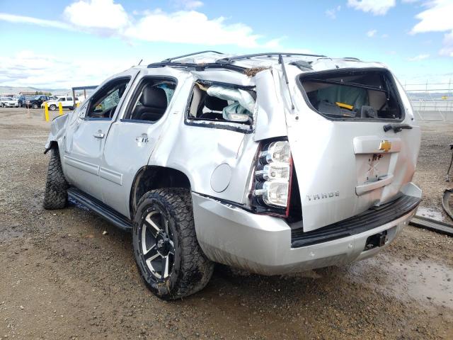 1GNSKBE03DR290900 - 2013 CHEVROLET TAHOE K1500 LT SILVER photo 3