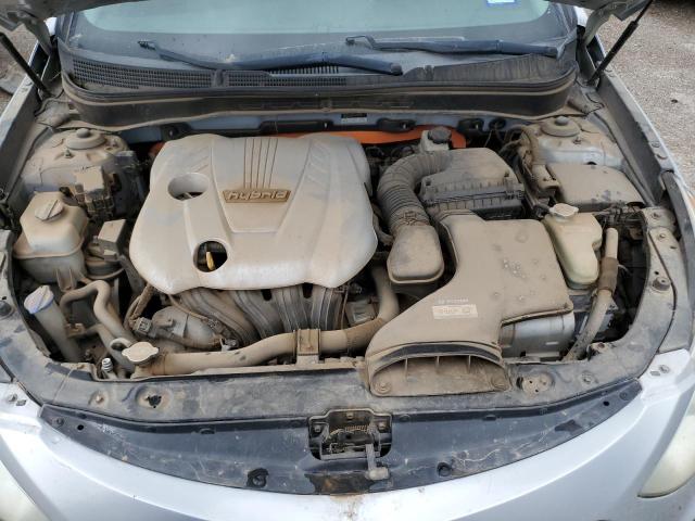 KMHEC4A42BA003609 - 2011 HYUNDAI SONATA HYBRID SILVER photo 11