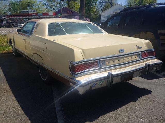 8Z65S544504 - 1978 MERCURY GRAND MARQ YELLOW photo 3