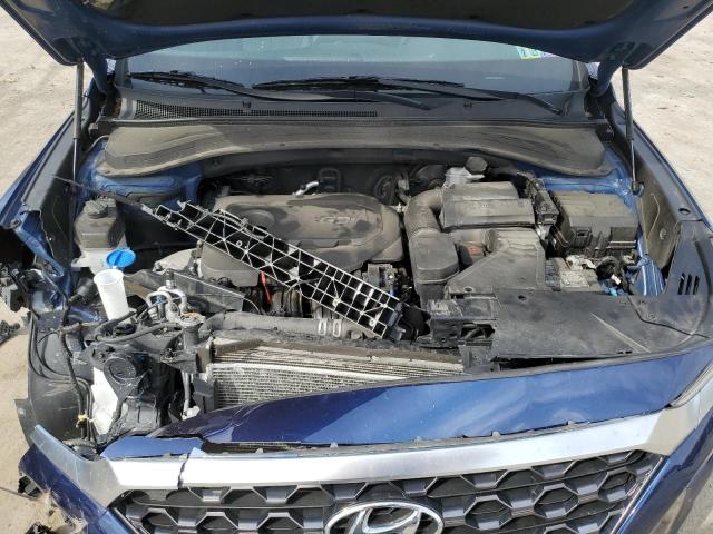 5NMS2CAD5KH127707 - 2019 HYUNDAI SANTA FE SE BLUE photo 12