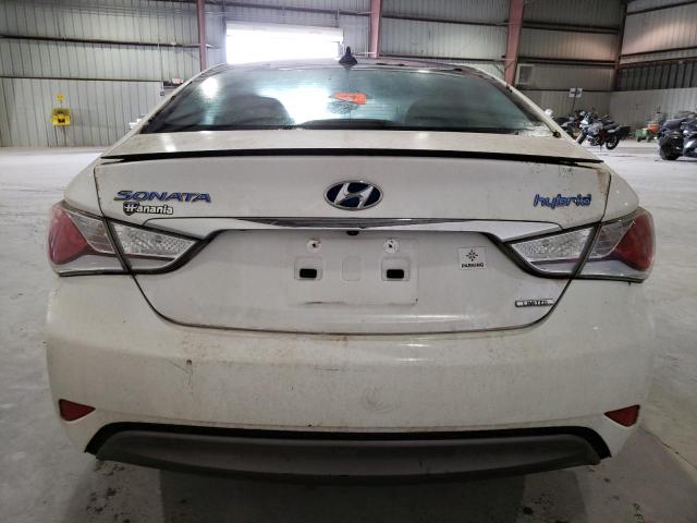 KMHEC4A40FA122622 - 2015 HYUNDAI SONATA HYBRID WHITE photo 6