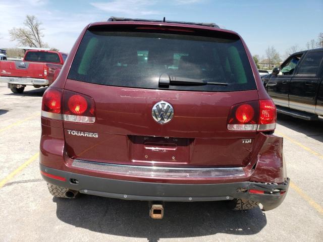 WVGFK7A9XAD003178 - 2010 VOLKSWAGEN TOUAREG TDI BURGUNDY photo 6