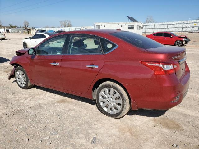 3N1AB7AP0HL682690 - 2017 NISSAN SENTRA S RED photo 2