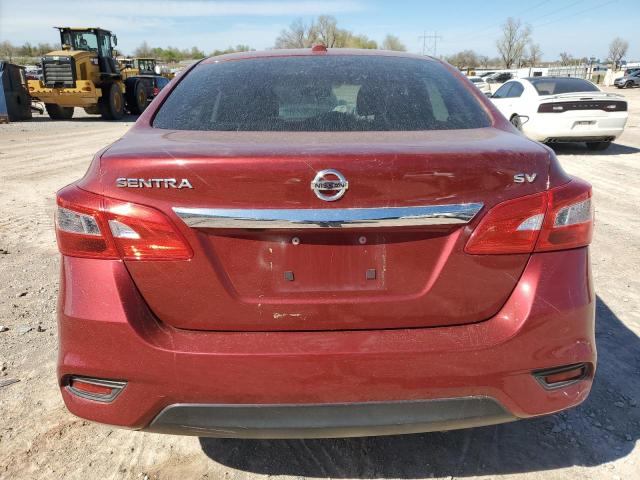 3N1AB7AP0HL682690 - 2017 NISSAN SENTRA S RED photo 6