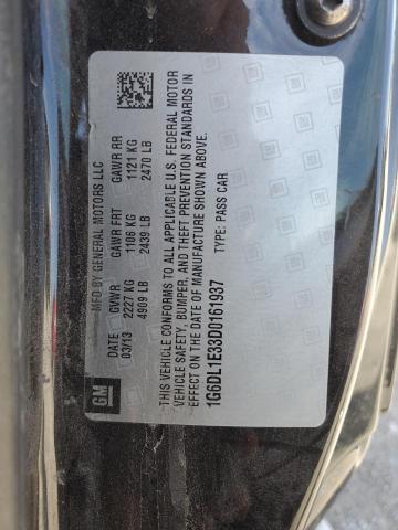 1G6DL1E33D0161937 - 2013 CADILLAC CTS PERFORMANCE COLLECTION Siyah fotoğraf 12