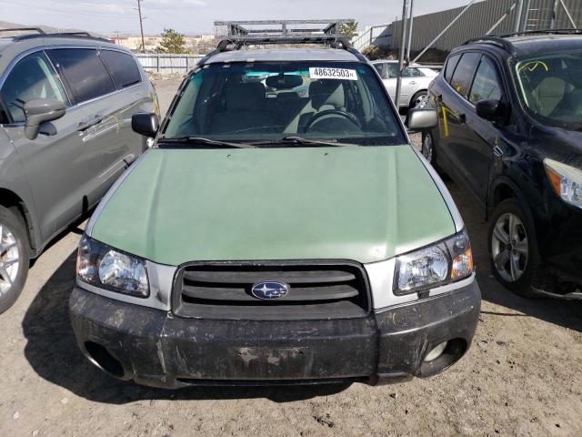 JF1SG65664G710723 - 2004 SUBARU FORESTER 2.5XS GRAY photo 5