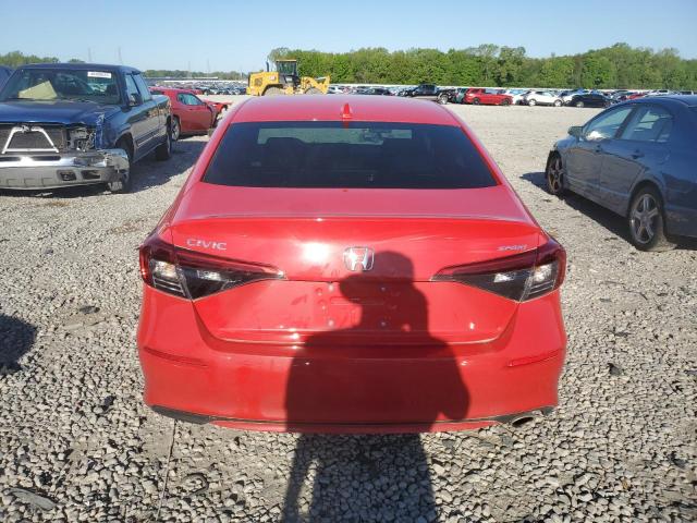 2HGFE2F53NH592654 - 2022 HONDA CIVIC SPORT RED photo 6