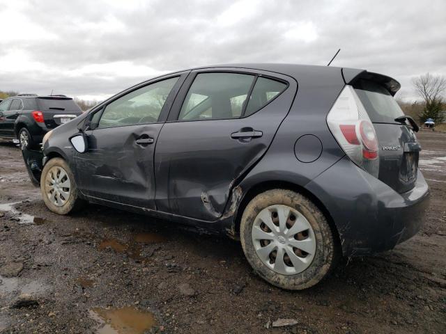 JTDKDTB37D1542282 - 2013 TOYOTA PRIUS C GRAY photo 2