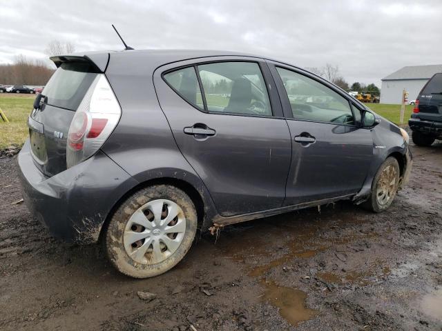 JTDKDTB37D1542282 - 2013 TOYOTA PRIUS C GRAY photo 3