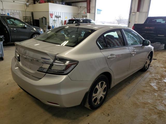 19XFB4F24DE203457 - 2013 HONDA CIVIC HYBRID SILVER photo 3