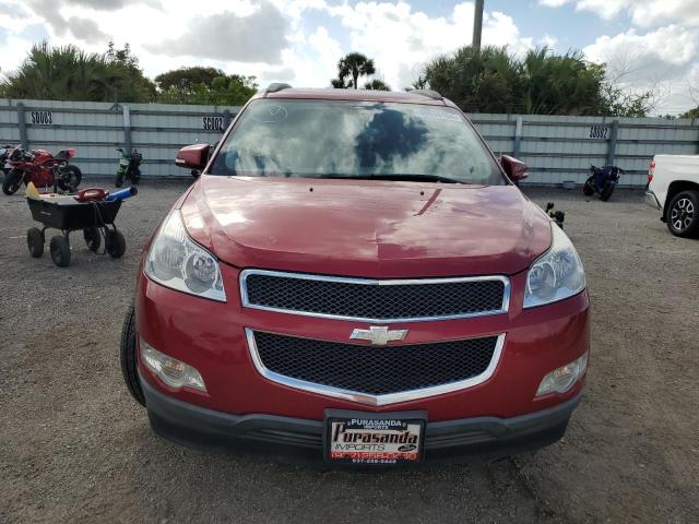 1GNKVGED1CJ202415 - 2012 CHEVROLET TRAVERSE LT BURGUNDY photo 5