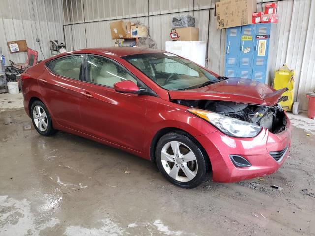 5NPDH4AEXDH354841 - 2013 HYUNDAI ELANTRA GLS RED photo 4