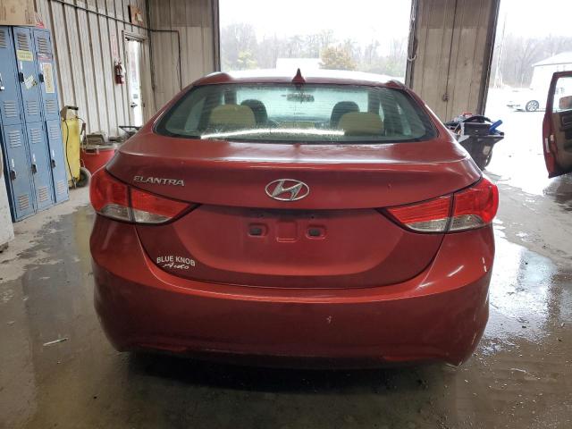 5NPDH4AEXDH354841 - 2013 HYUNDAI ELANTRA GLS RED photo 6