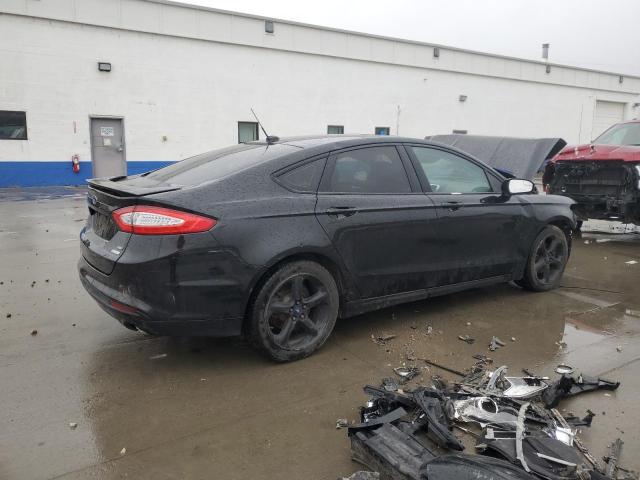 3FA6P0HDXER207750 - 2014 FORD FUSION SE BLACK photo 3