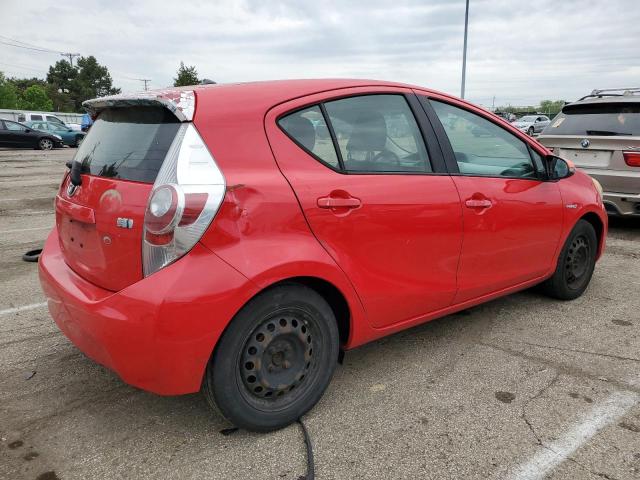 JTDKDTB39C1001040 - 2012 TOYOTA PRIUS C RED photo 3