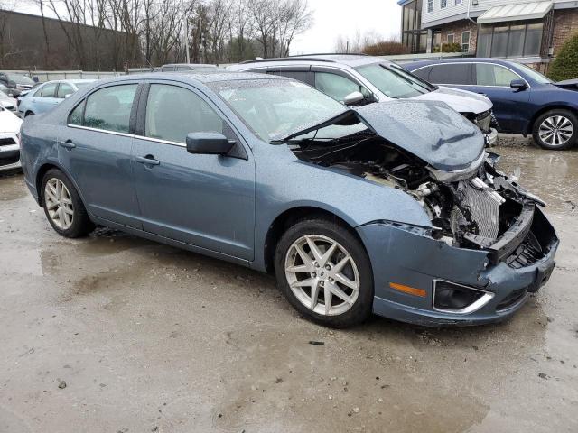 3FAHP0JA4BR170330 - 2011 FORD FUSION SEL TURQUOISE photo 4