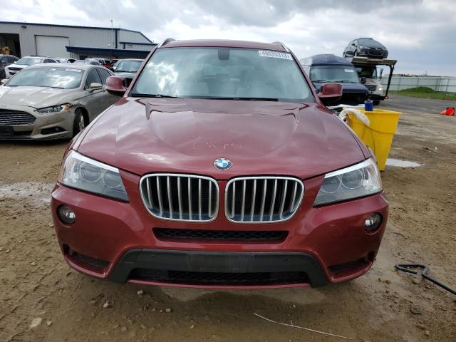 5UXWX9C55D0A32872 - 2013 BMW X3 XDRIVE28I RED photo 5