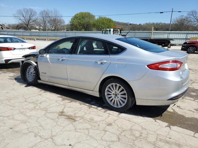 3FA6P0LUXGR368609 - 2016 FORD FUSION SE HYBRID SILVER photo 2