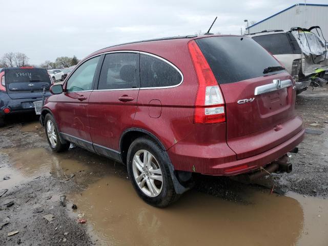 5J6RE4H77AL070039 - 2010 HONDA CR-V EXL BURGUNDY photo 2