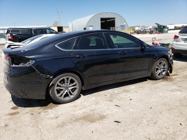 3FA6P0HD0HR283482 - 2017 FORD FUSION SE BLACK photo 3