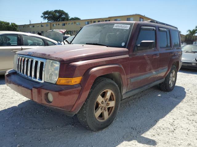 1J8HH48KX8C142464 - 2008 JEEP COMMANDER SPORT Կարմիր լուսանկար 1